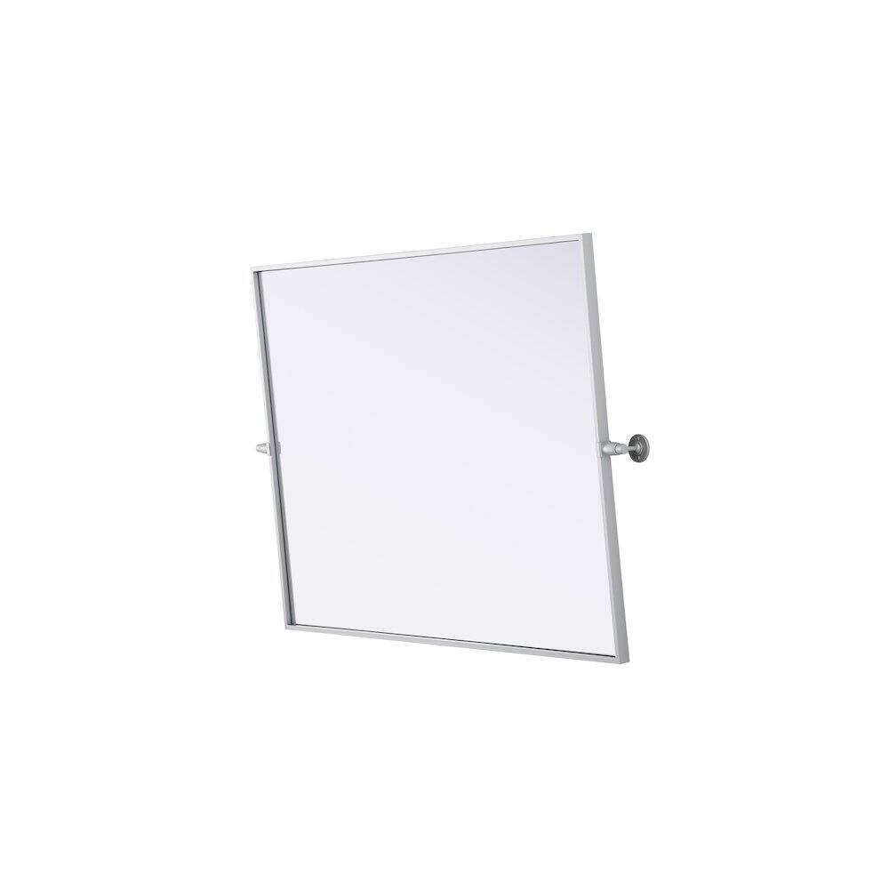 Alt View 1. Elegant Kitchen and Bath - Amoura 40X30 Pivot Mirror In Silver - Silver.
