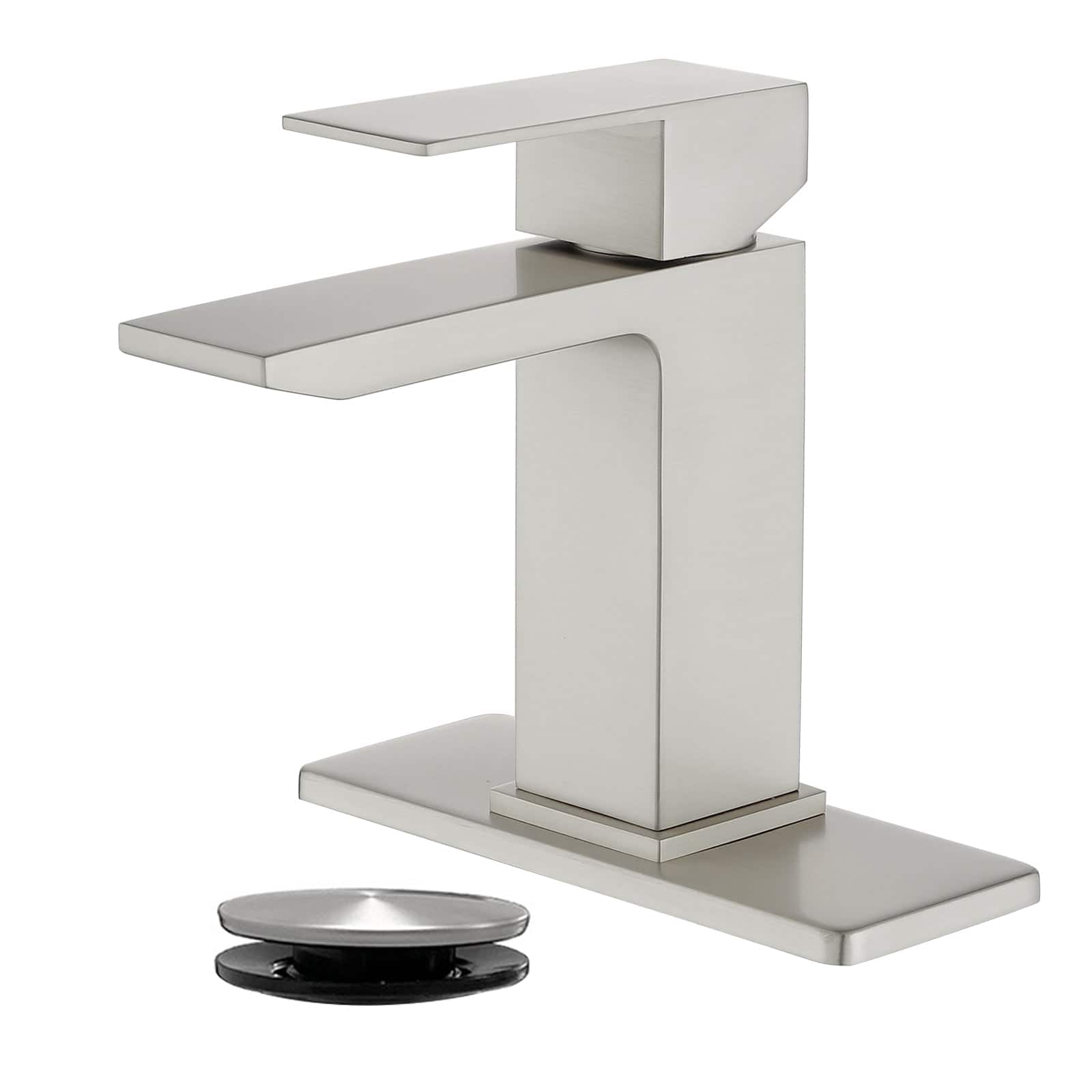 Brushed Faucet SUS304 Waterfall Spout cUPC Cartridge 60cm Supply Line Pop Up Drain price history on PriceWatchPro