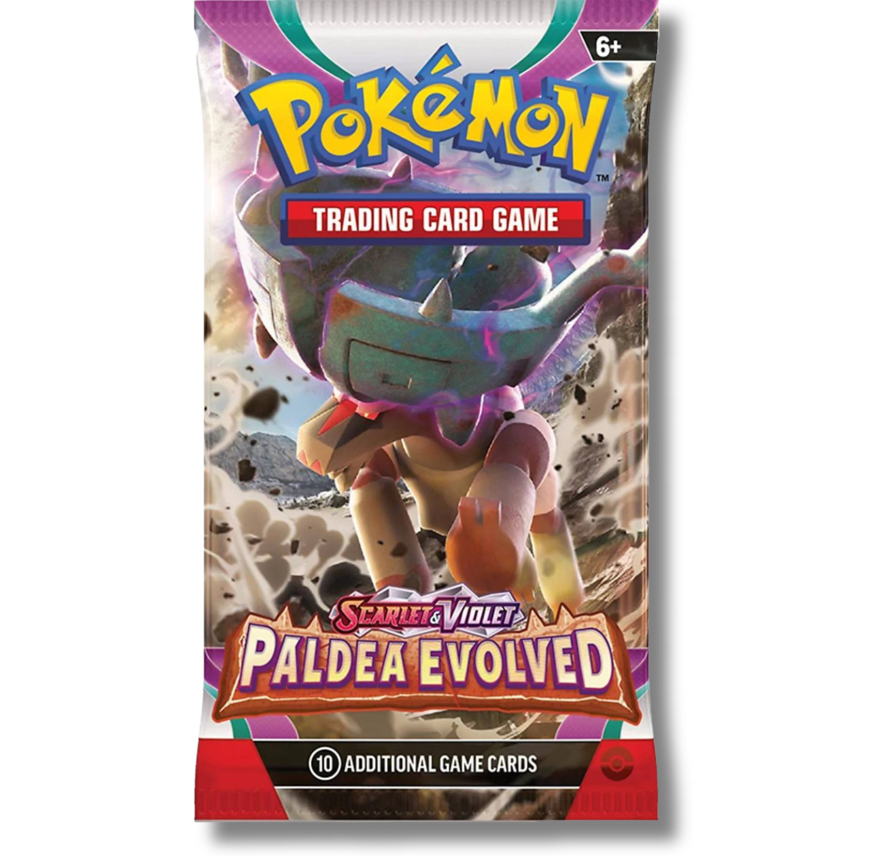 6+ Pokémon™ Trading Card Game Scarlet & Violet Paldea Evolved 10 Additional Game Cards