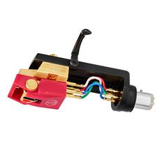 Front. Audio-Technica - Audio-Technica AT-VM740xML/H VMx Headshell & Microlinear Dual MM Cartridge Combo Kit - Red/Black.
