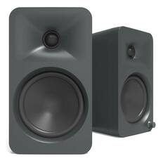 Front. Kanto - Kanto ORA4 Powered Bluetooth Desktop Speakers - Pair - Gray.