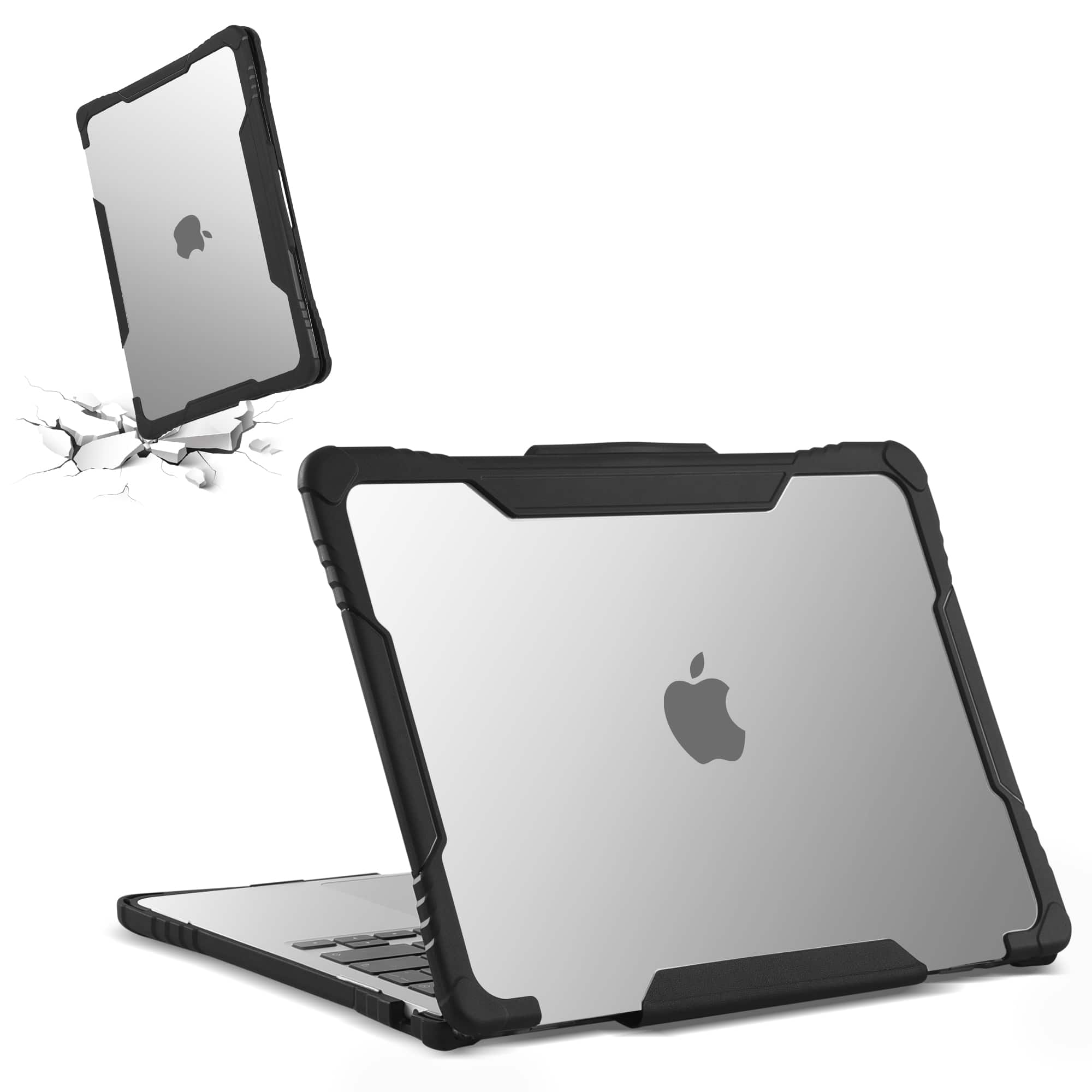 Techprotectus - Shockproof Rugged Case with Keyboard Cover for 13-Inch MacBook Air M5 - Clear