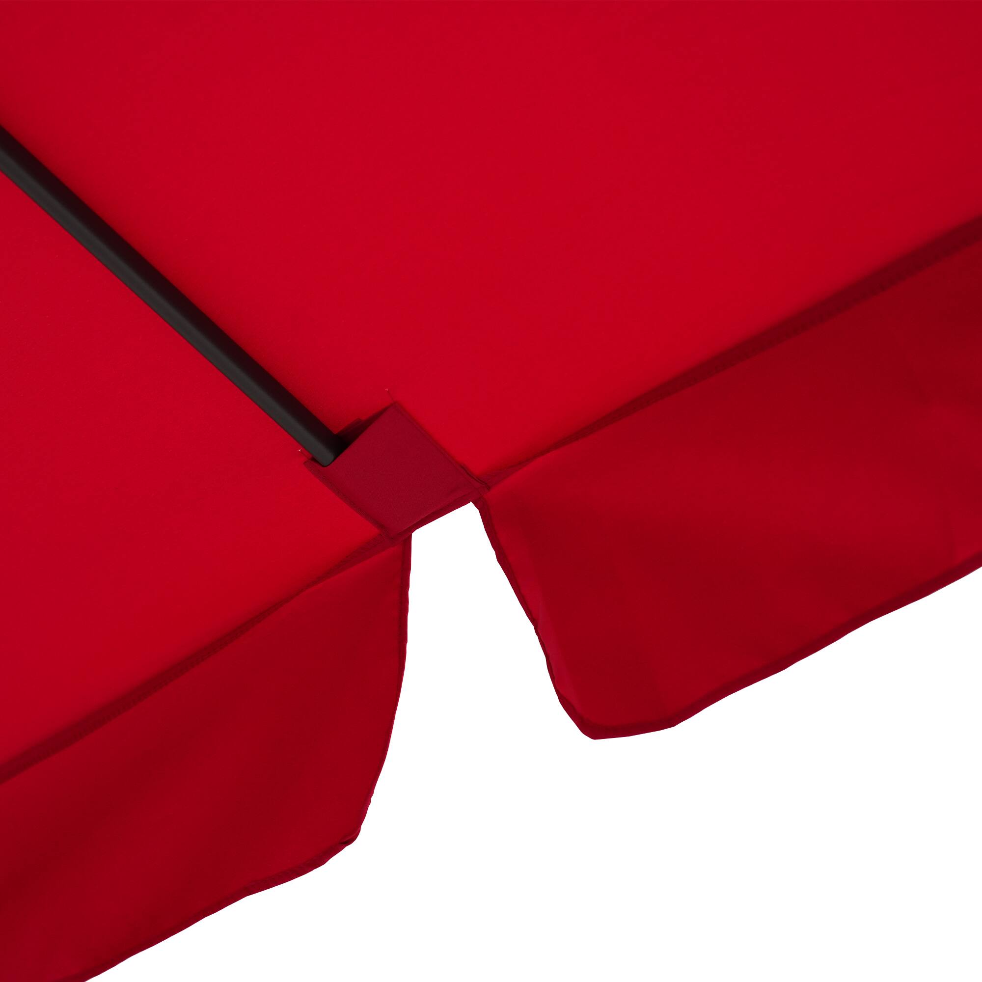 Alt View 7. Boyel Living - 10' x 8' Patio Square Market Umbrella with Skirted Canopy.