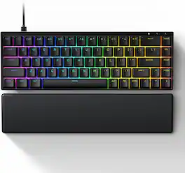 Syntech - Chronos G68HE Hall Effect Rapid Trigger Keyboard, 65% Magnetic, 68 Key, PBT Keycaps, Aluminum Alloy - Black