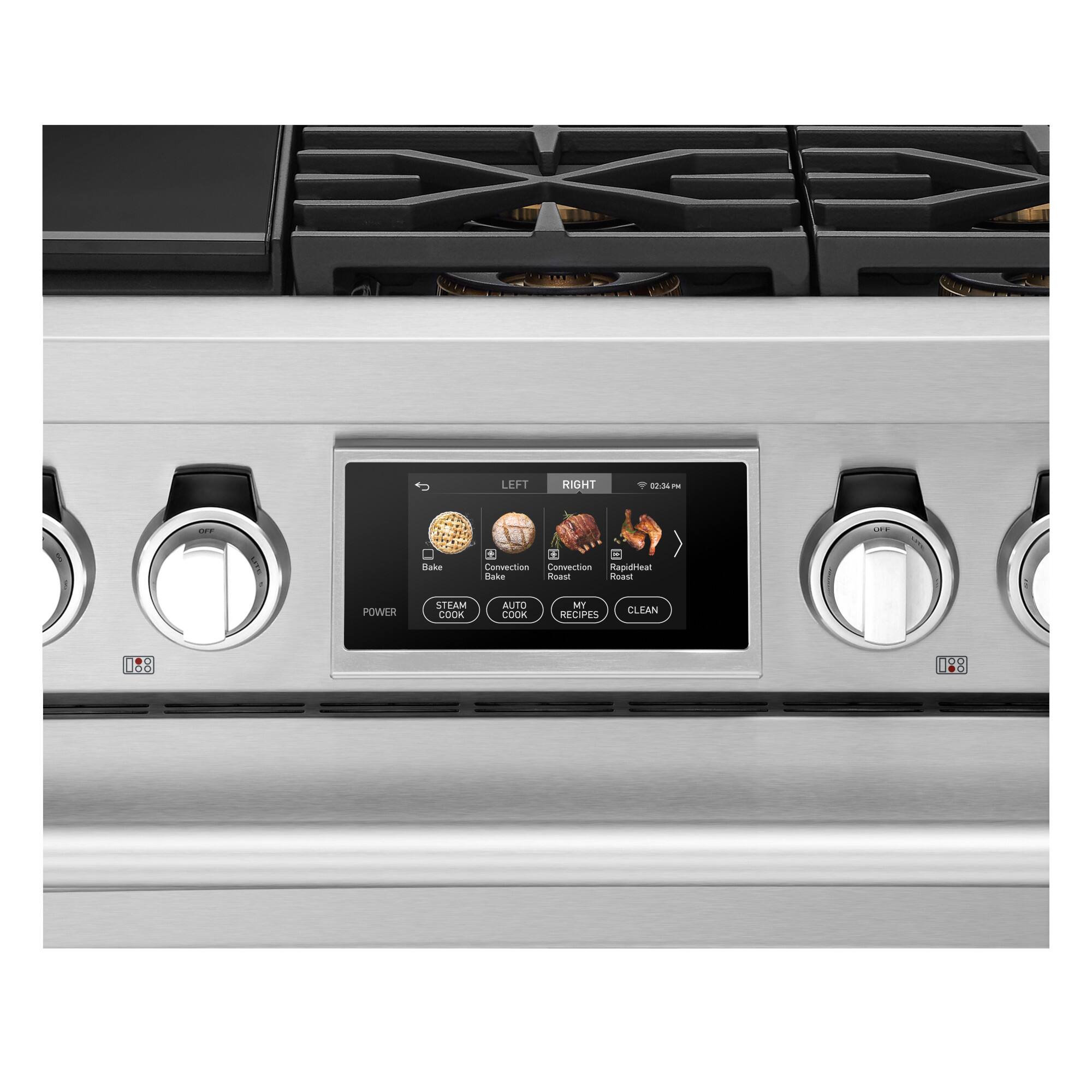 LEFT
RIGHT
02:34 PM
OFF
Bake
Convection
Convection
RapidHeat
Bake
Roast
Roast
POWER
STEAM COOK
AUTO COOK
MY RECIPES
CLEAN
0:8