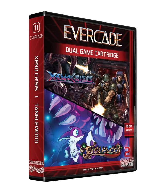 11 EVERCADE EVERCADE DUAL GAME CARTRIDGE XENO CRISIS | TANGLEWOOD GAMES 16 BIT 2 GAMES INCLUDED* - E (Everyone)