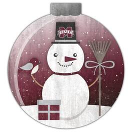 Fan Creations - Mississippi State Bulldogs 12'' Snow Globe Wall Art - Multicolor
