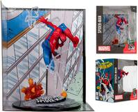 McFarlane Toys - Marvel 6.6" Spider-Man 1:10th Scale Collectible with Scene (The Amazing Spider-Man #302) - Front_Zoom