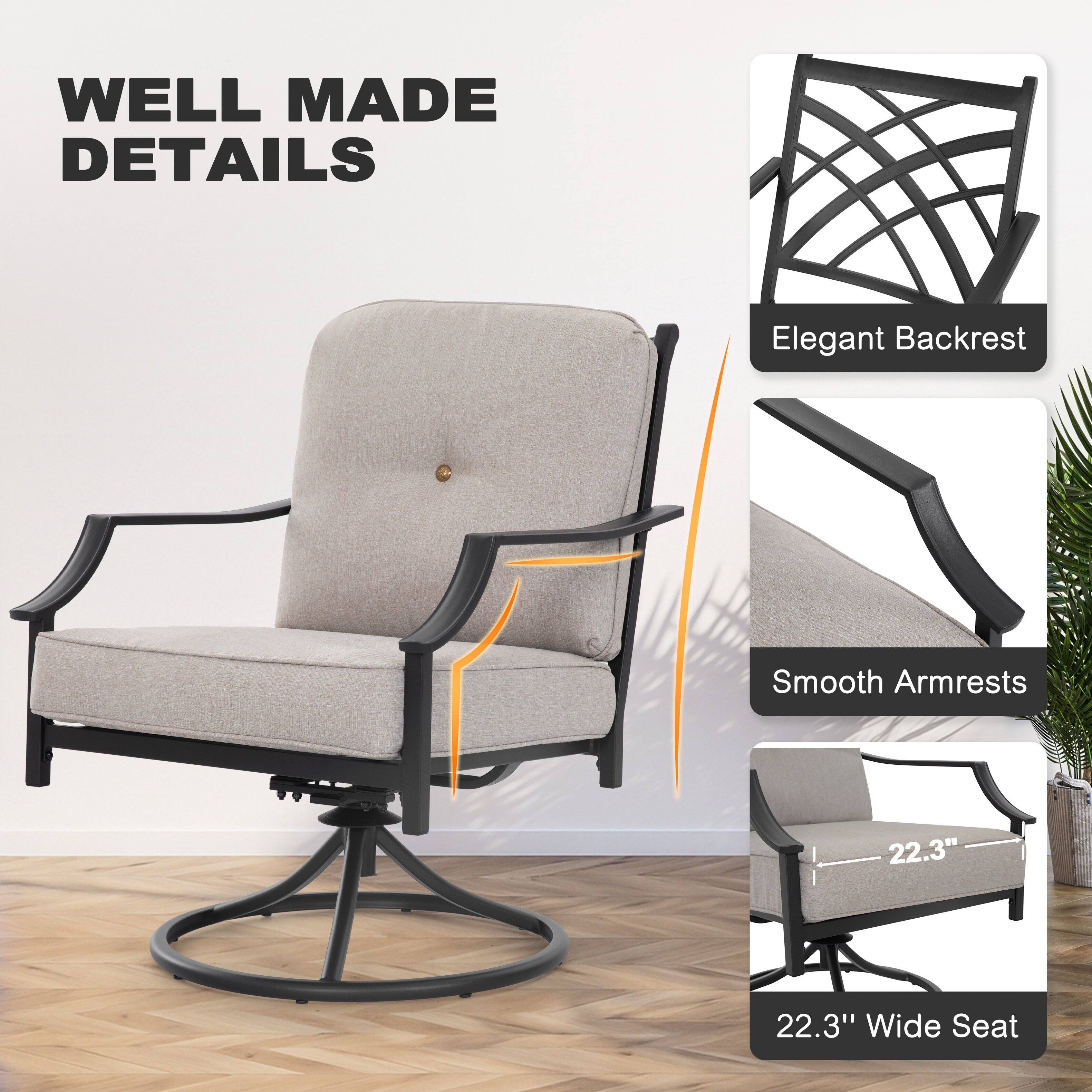 WELL MADE DETAILS

- Elegant Backrest
- Smooth Armrests
- 22.3" Wide Seat