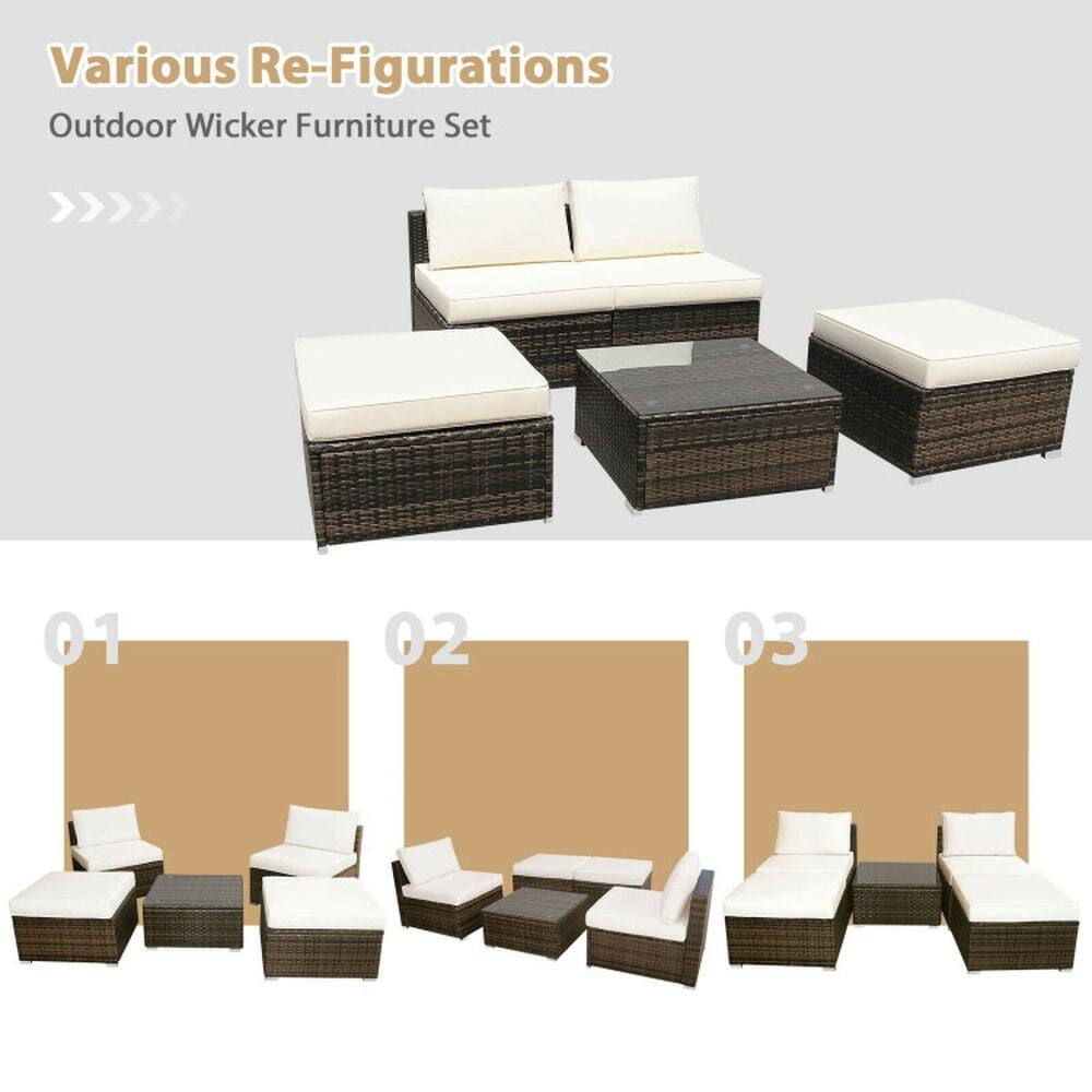 Various Re-Figurations  
Outdoor Wicker Furniture Set  

01  
02  
03