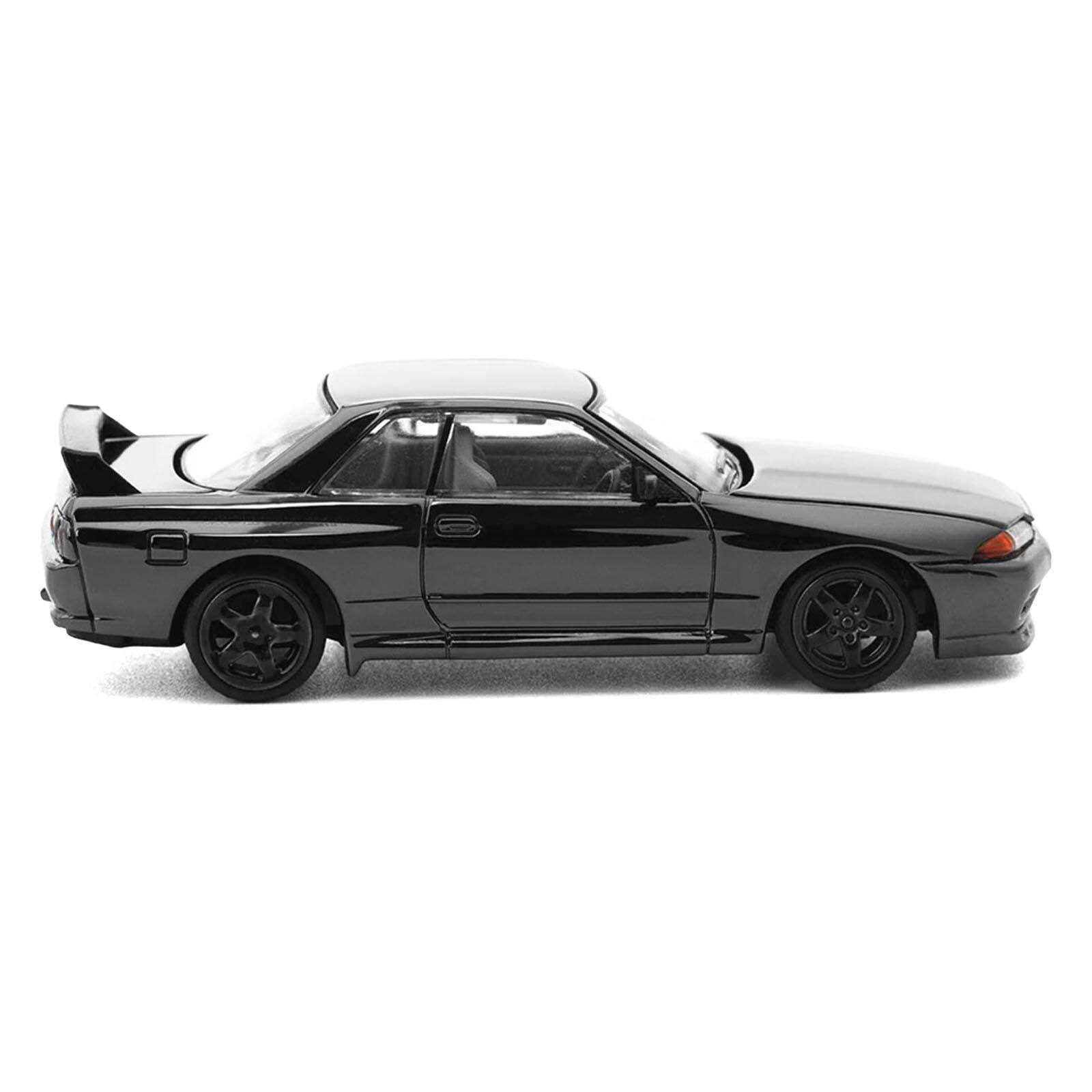 Alt View 2. Pop Race - GTR R32 RHD (Right Hand Drive) Dark Chrome "The Dark Chrome Series" 1/64 Die Cast Model Car by Pop Race.