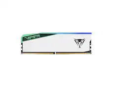 Front. Patriot - Patriot Viper Elite 5 32GB 288-Pin PC RAM DDR5 5600 (PC5 44800) Desktop Memory Model PVER532G56C38W - White.
