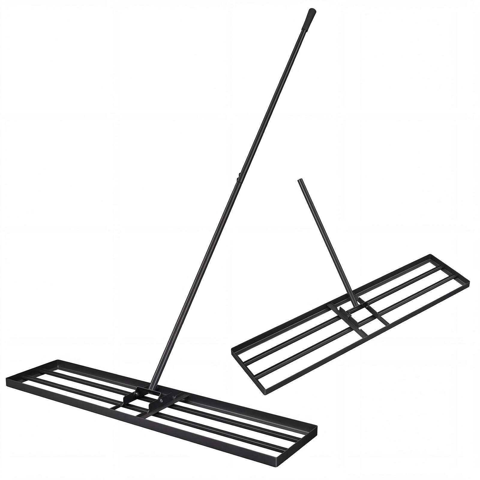 Alt View 9. Costway - Costway Lawn Leveling Rake 42" x 10" Heavy Duty Level Lawn Tool for Garden Backyard/Lawn - Black.