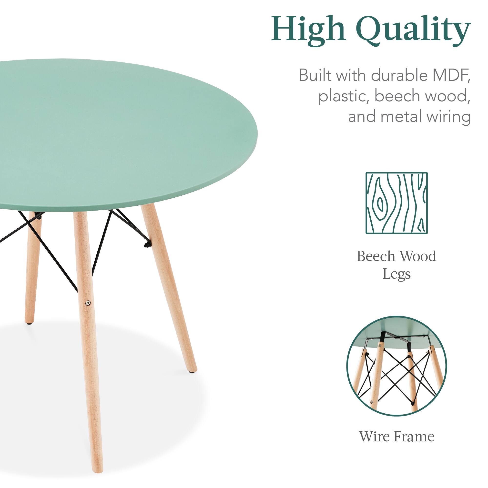 High Quality

Built with durable MDF, plastic, beech wood, and metal wiring

Beech Wood Legs

Wire Frame