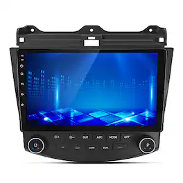 Junsun - For Honda Accord 2003-2007 10" Android 15 6+128GB 8 Core Carplay Car Stereo Radio GPS Navi BT WIFI RDS SWC FM - Black