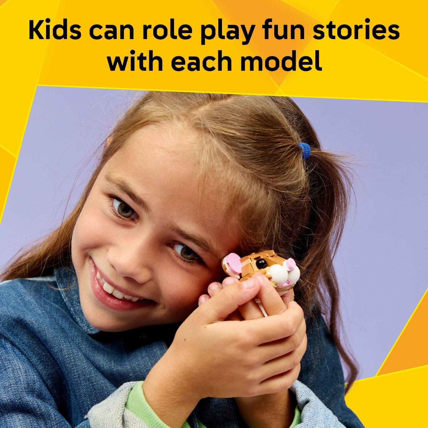 Kids can role play fun stories with each model