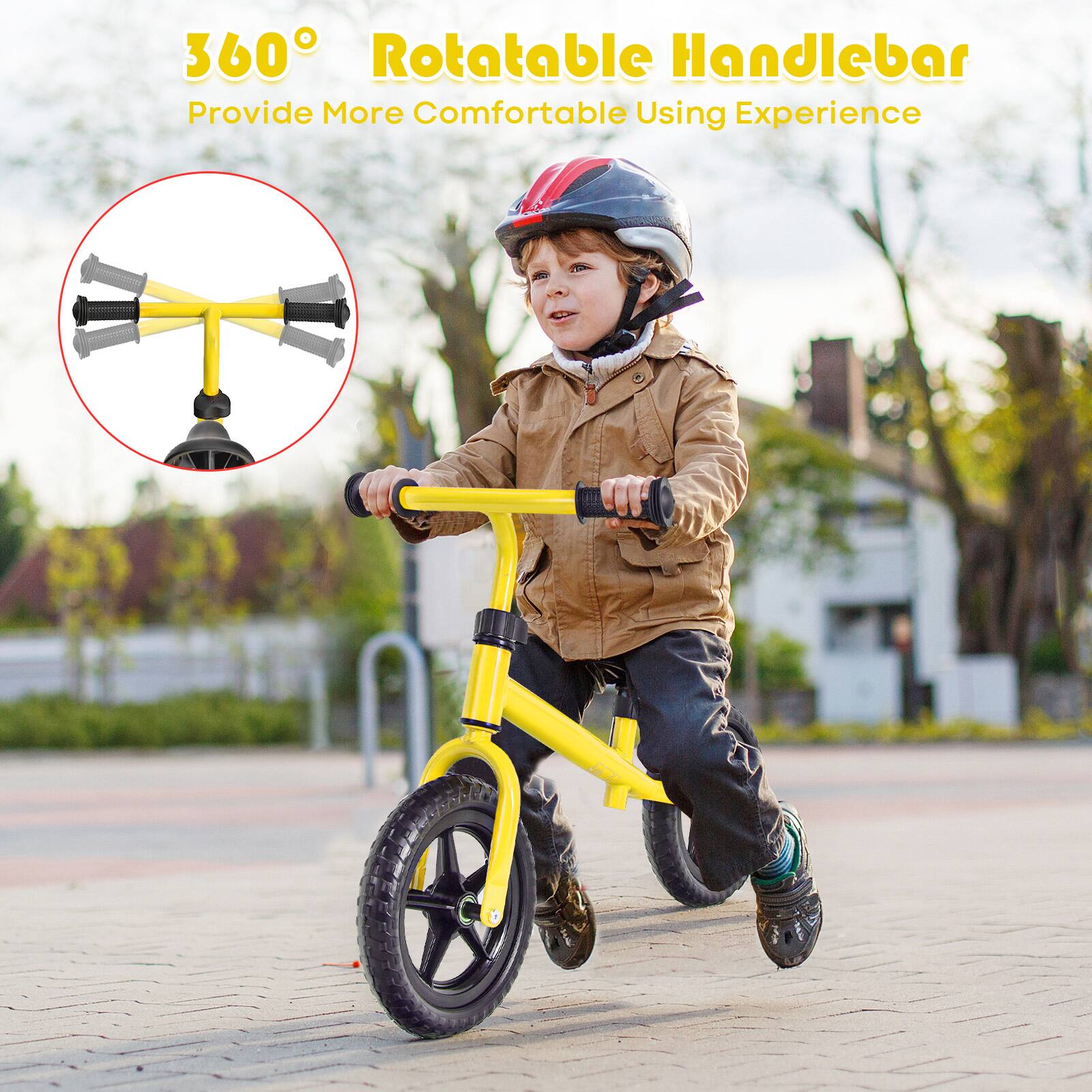 360° Rotatable Handlebar  
Provide More Comfortable Using Experience
