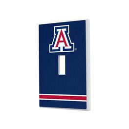 Keyscaper - Arizona Wildcats Stripe Design Single Toggle Light Switch Plate - Multicolor