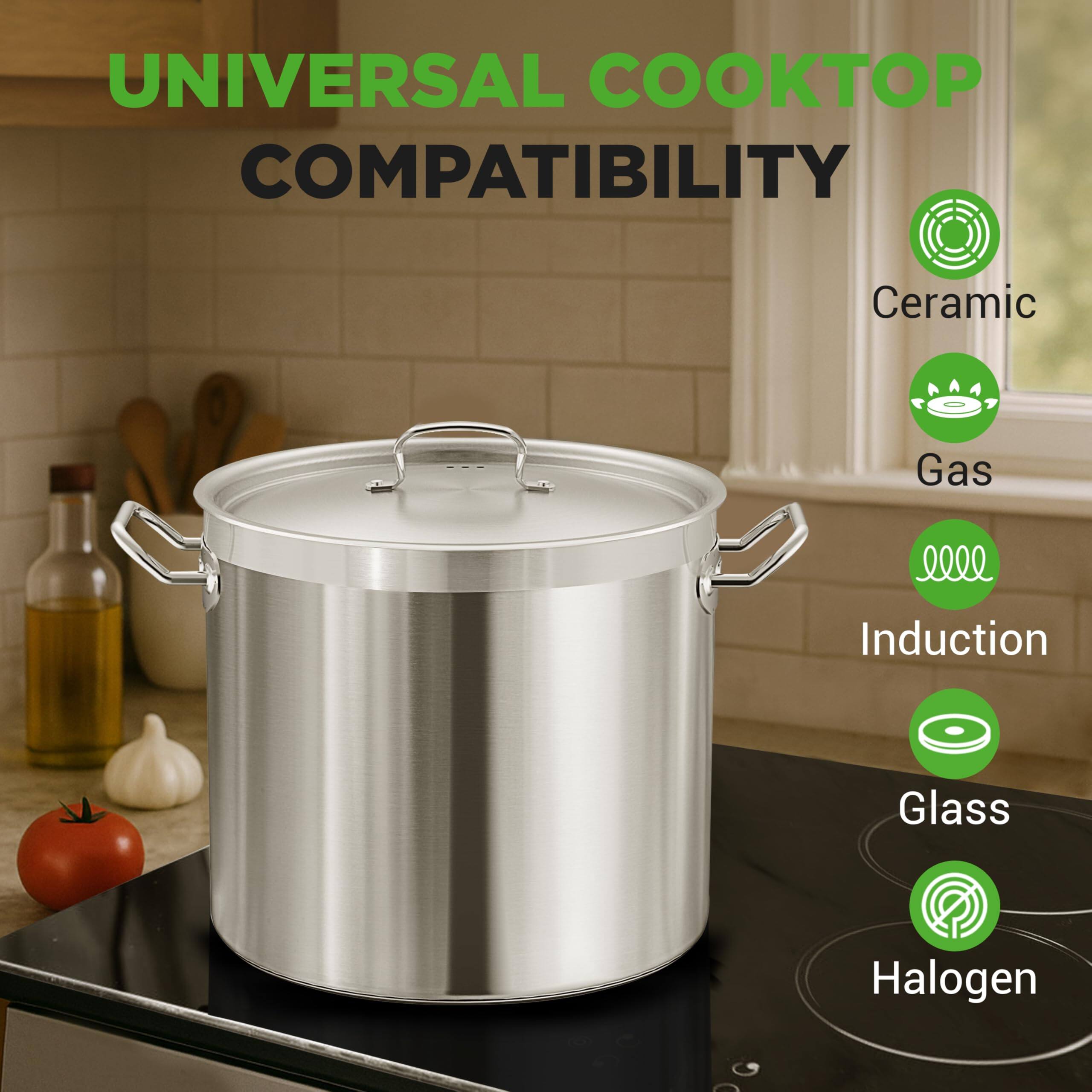 UNIVERSAL COOKTOP COMPATIBILITY

Ceramic  
Gas  
Induction  
Glass  
Halogen