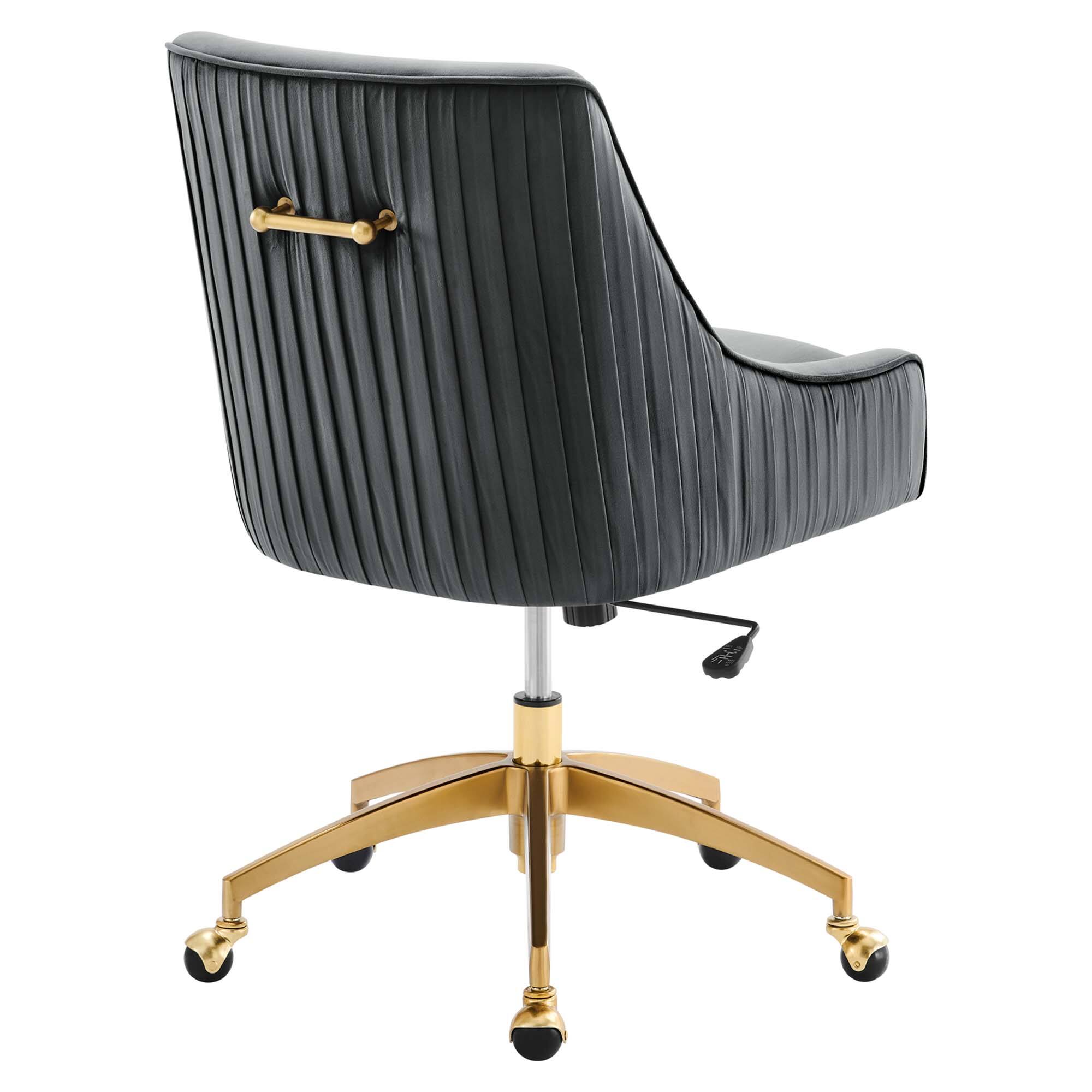 Back. Modway - Discern Performance Velvet Office Chair by Modway - Gray.