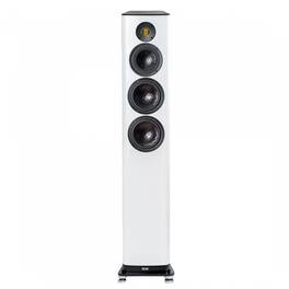 ELAC - VFS409.2-GW - 7" 3.5-Way Floorstanding Speaker - Gloss White, Sold Individually - Black/Gray