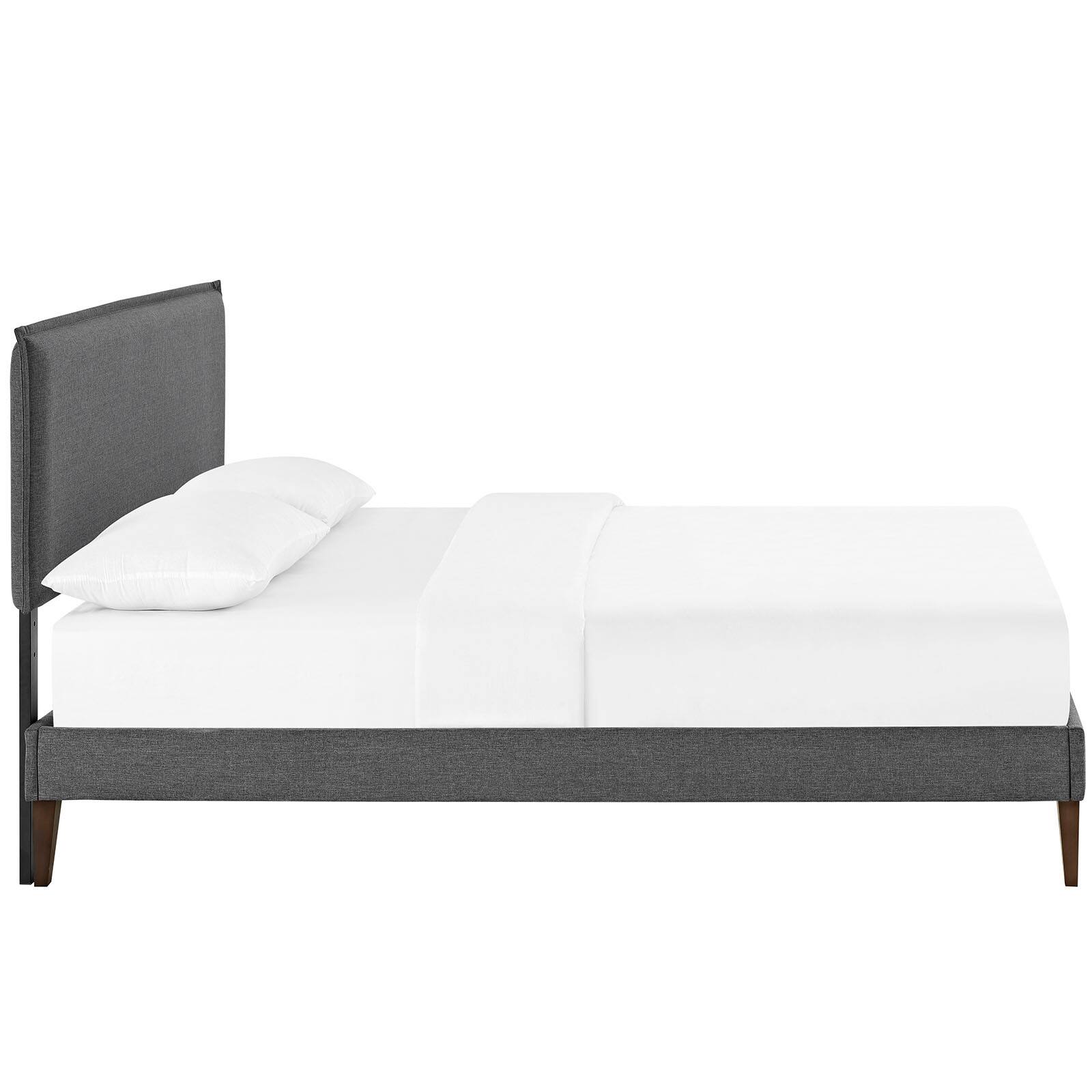 Back. Modway - Amelia Upholstered Fabric Full Bed - Blue.