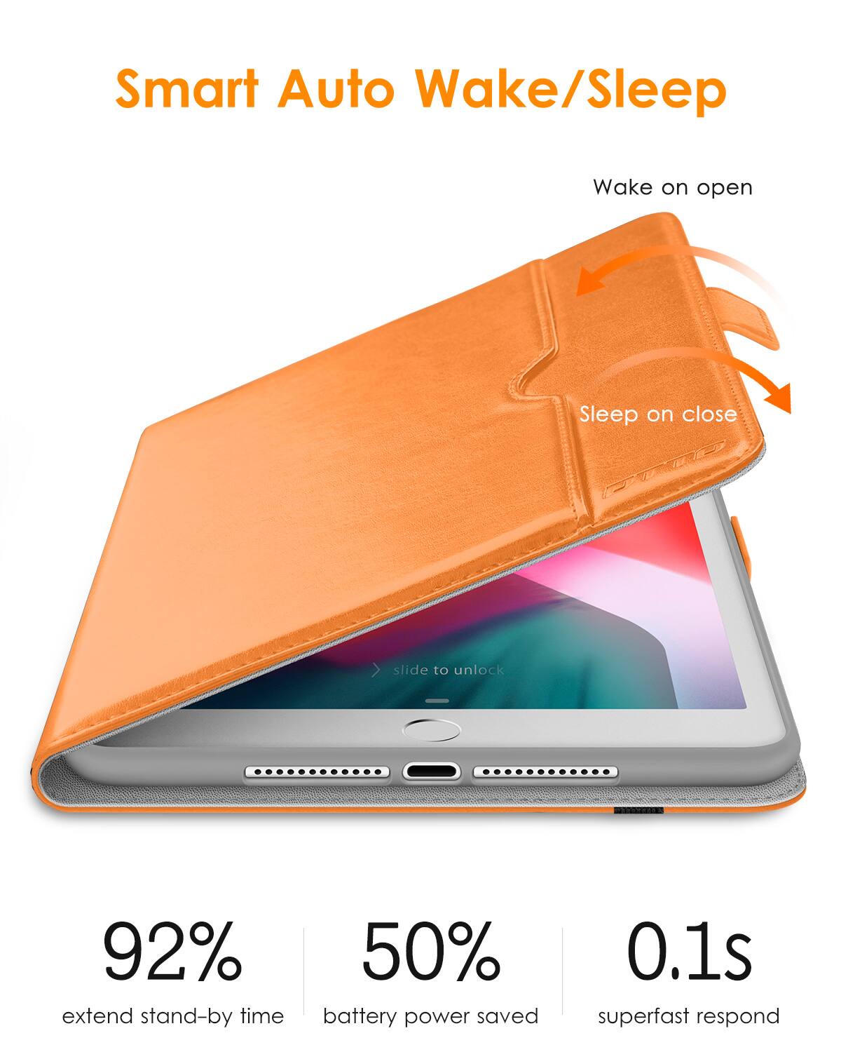 Smart Auto Wake/Sleep

- Wake on open
- Sleep on close

92% extend stand-by time

50% battery power saved

0.1s superfast respond