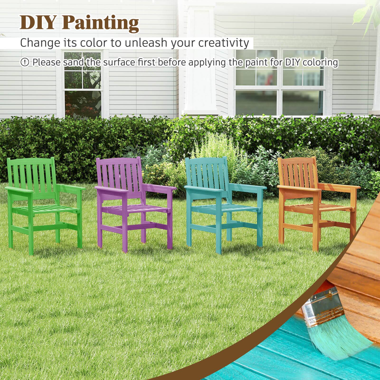 DIY Painting  
Change its color to unleash your creativity  

Please sand the surface first before applying the paint for DIY coloring