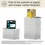 Print 2x the number of pages, 2 with a lower carbon footprint. HP 923e/924e/925e EvoMore Original Ink Cartridges compared to HP 923/924/925 standard Original Ink Cartridges. Page yield tested in HP OfficeJet Pro 8120 series. Average continuous printing yield of black and composite cyan/magenta/yellow) based on ISO/IEC 24711 or HP testing methodology. Actual yield varies considerably based on content of printed pages and other factors. 2 HP 923e/924e/925e EvoMore Ink Cartridges have lower carbon footprint than standard HP 923/924/925 Ink when compared to Original Cartridges normalized to print 1,000 pages. Based on LCA study conforming to ISO 14040/44 and third party verified.