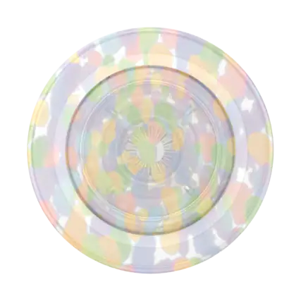 Front. PopSockets - MagSafe PopGrip Universal Magnetic Grip & Stand with Adapter Ring for Cell Phones - Rainbow Glass.