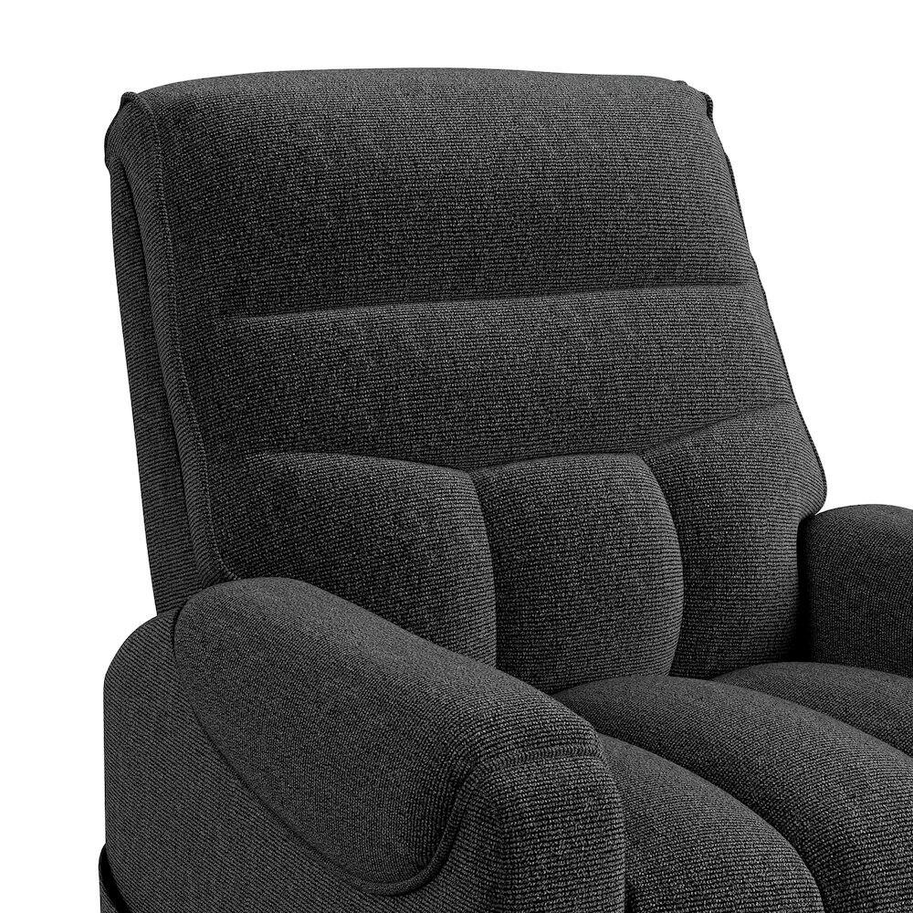 Alt View 3. Picket House Furnishings - Parker Power Lift Chair in Sahara Black - Black.