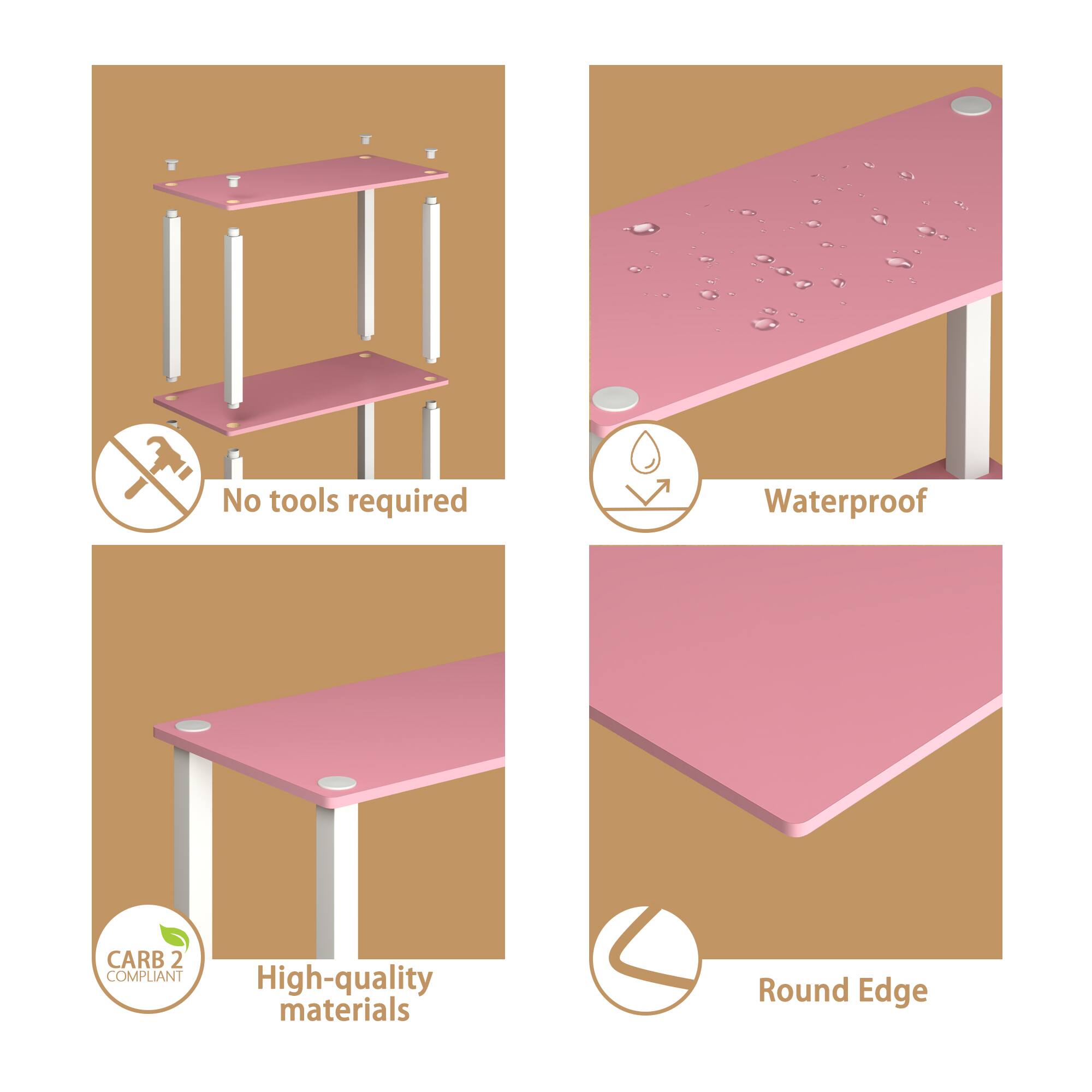 - No tools required
- Waterproof
- CARB 2 COMPLIANT
- High-quality materials
- Round Edge