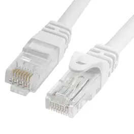 Cmple.com - Cat6 Ethernet Cable 7ft 10Gbps RJ45 LAN 550MHz UTP Network Patch Cord - White