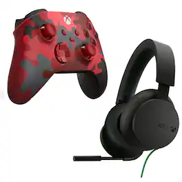 Microsoft - Xbox Series X/S Controller in Camo with Headset - Camouflage