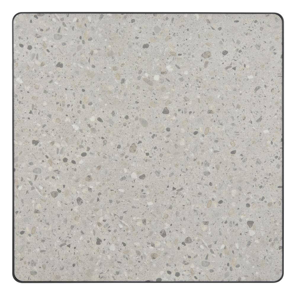 Left. Hivvago - Spot Bistro Table Gray & Black - Gray & Black.