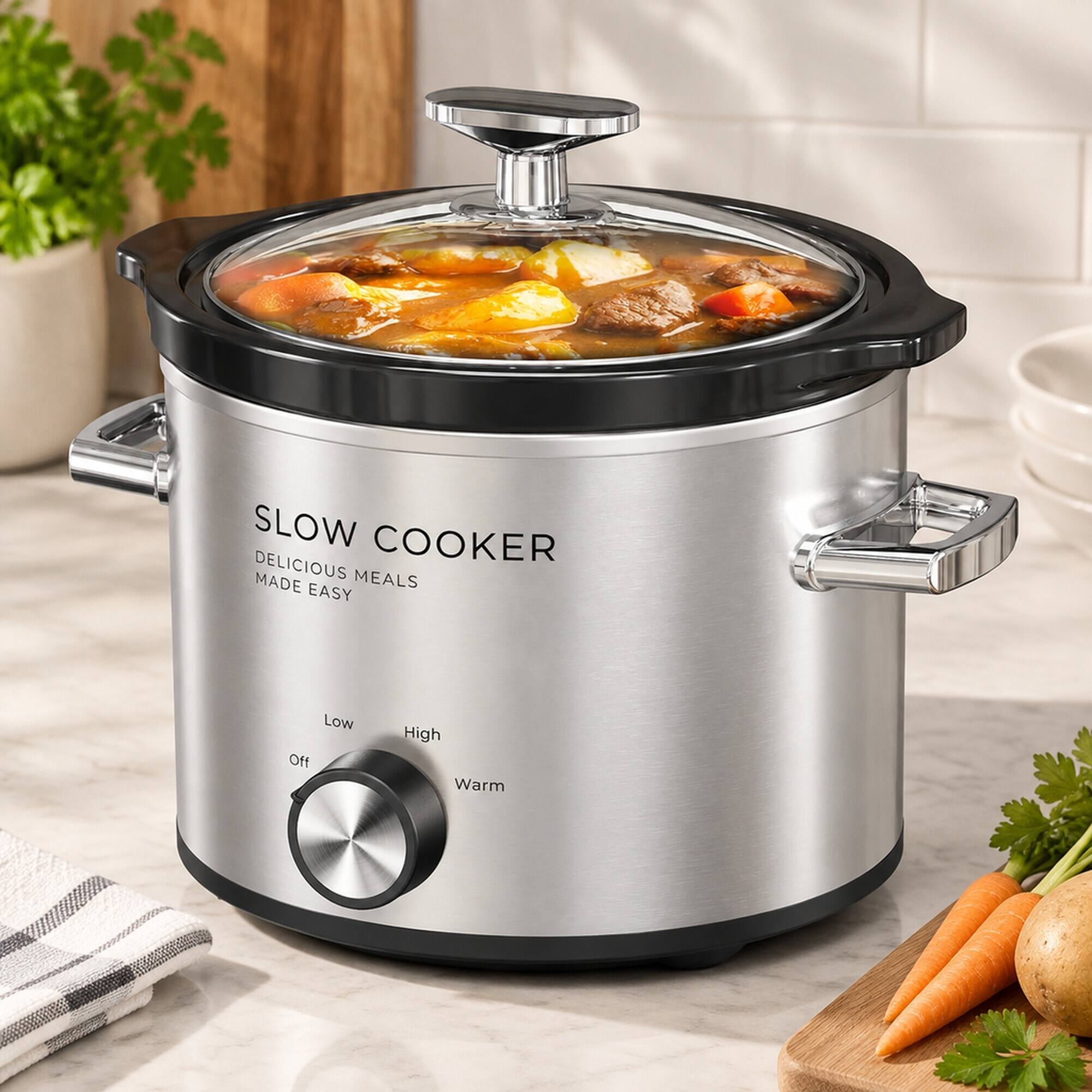 SLOW COOKER DELICIOUS MEALS MADE EASY

Low Off
High Warm