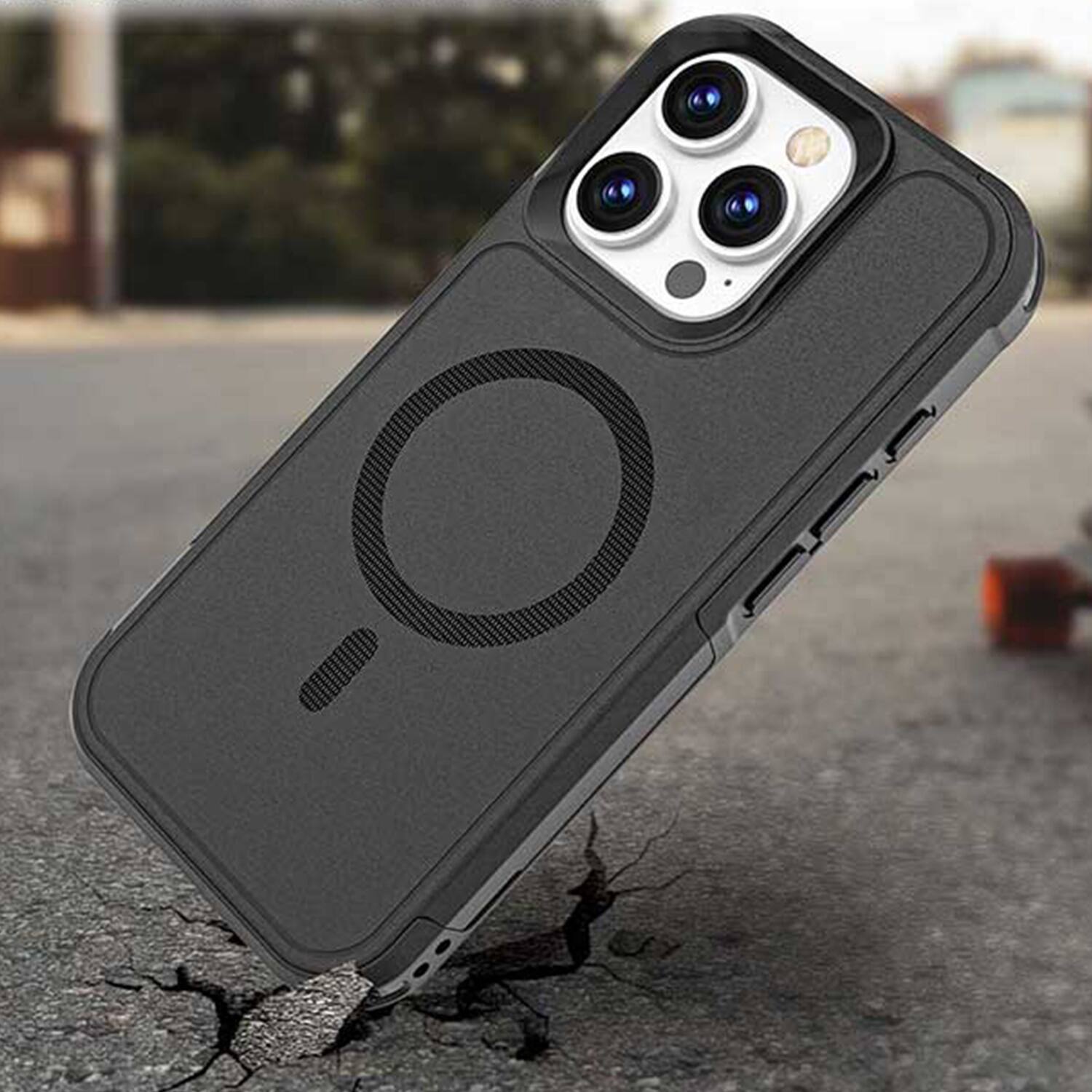 Alt View 16. SaharaCase - Raider Series Wallet Case for Apple iPhone 16 Pro - Scorpion Black.