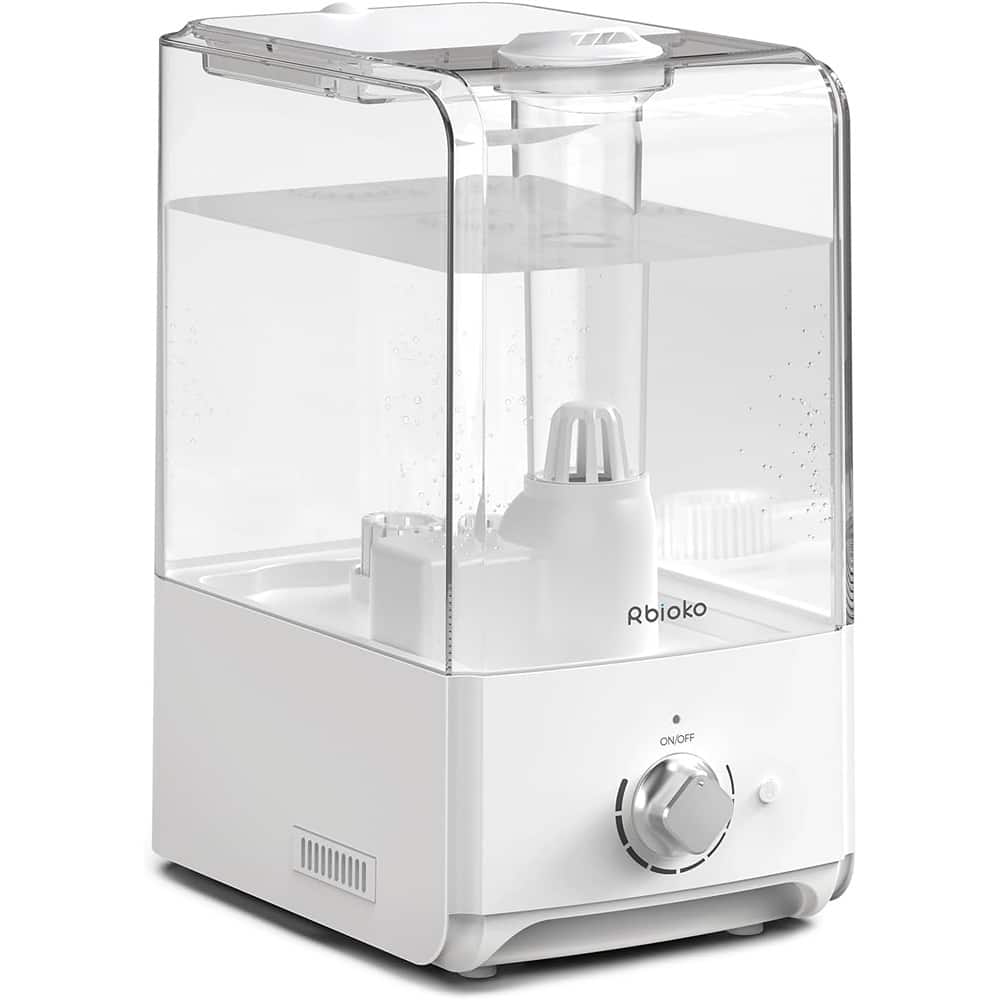 MOSZAR LLC - 6.5 L Ultrasonic Cool-Mist Humidifier – Top-Fill, 45 H Runtime, Quiet 28 dB