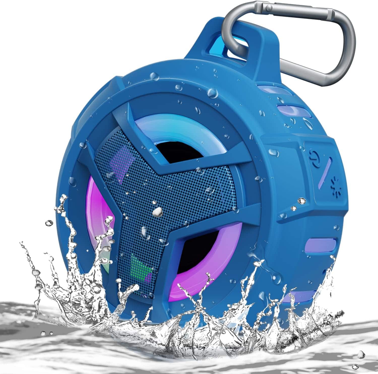 FINEAK - Bluetooth Shower Speaker Waterproof Portable Wireless Small Speakers - Coral Blue