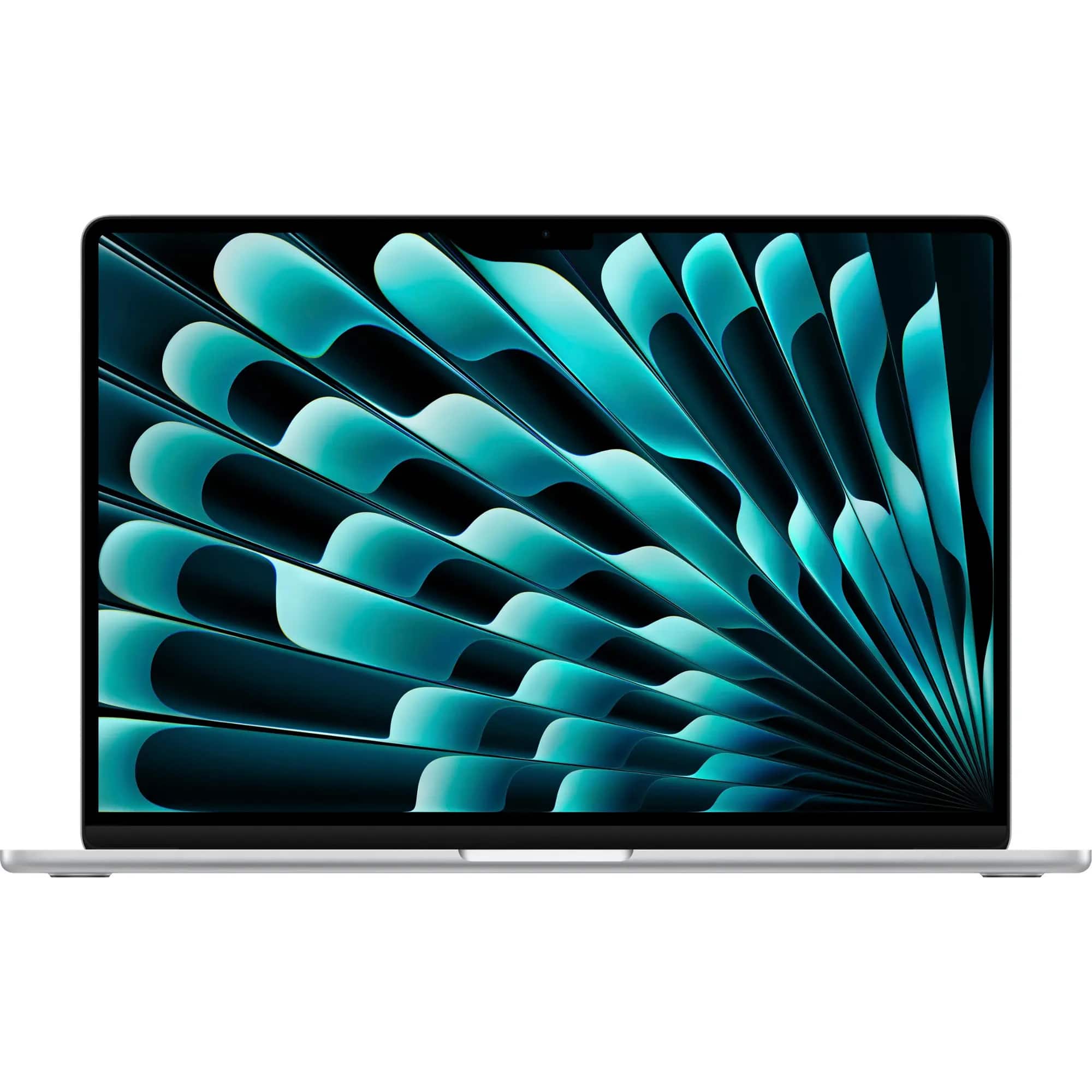 Front. Apple - Apple MacBook Air 15-inch Certified Refurbished "M2" 8CPU/10GPU with 8GB Memory - 256GB SSD - Silver.