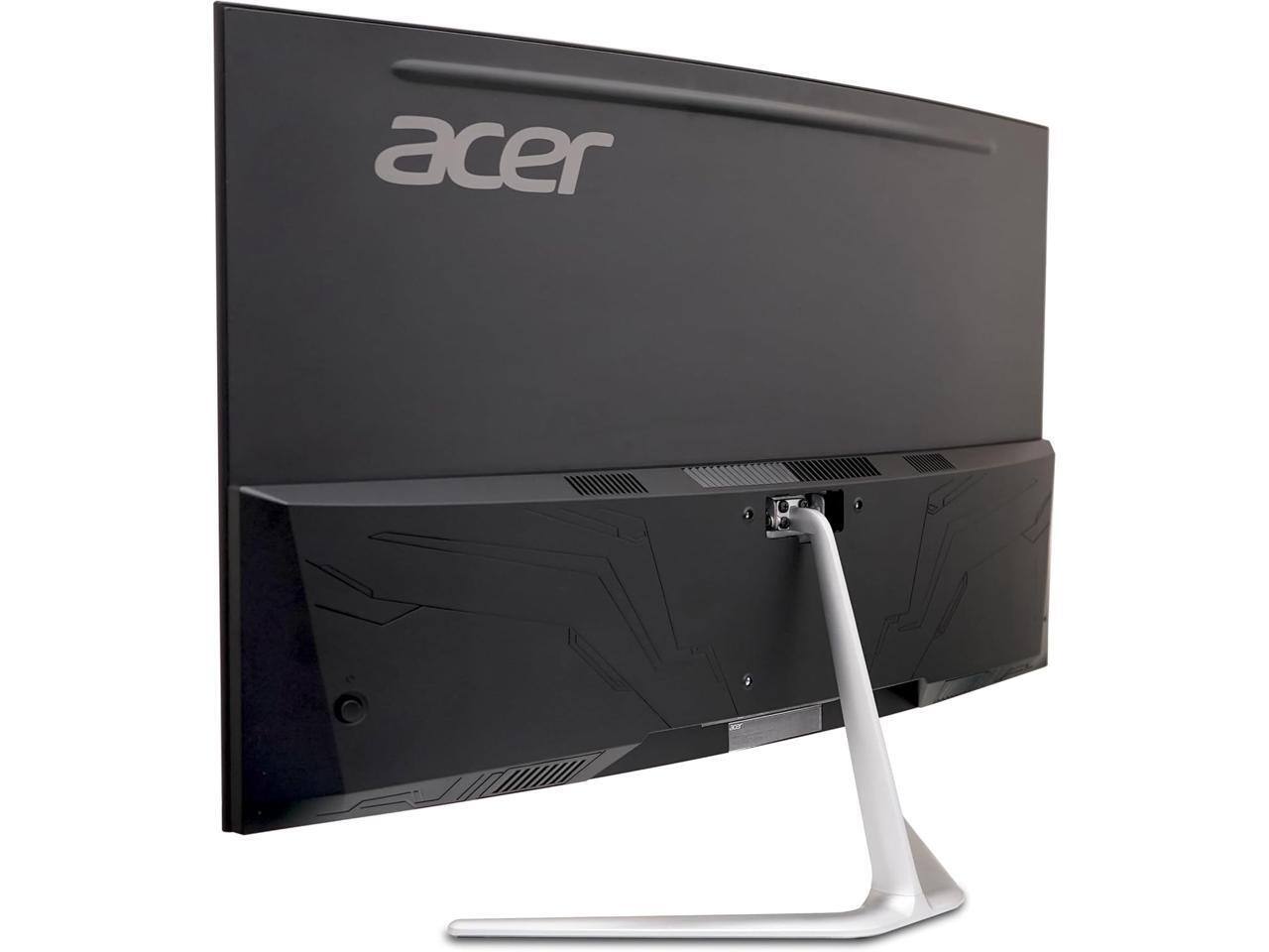 Alt View 10. Acer - Acer Nitro 32 inch Full HD 165Hz AMD FreeSync Premium 1ms Built-in Speakers Curved Computer Monitor EDA320Q PBIIPX - Black.