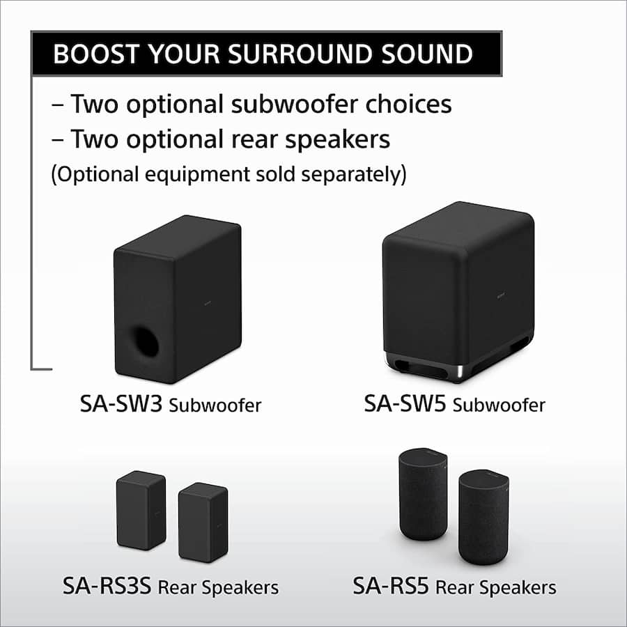 Sony surround sound shops soundbar