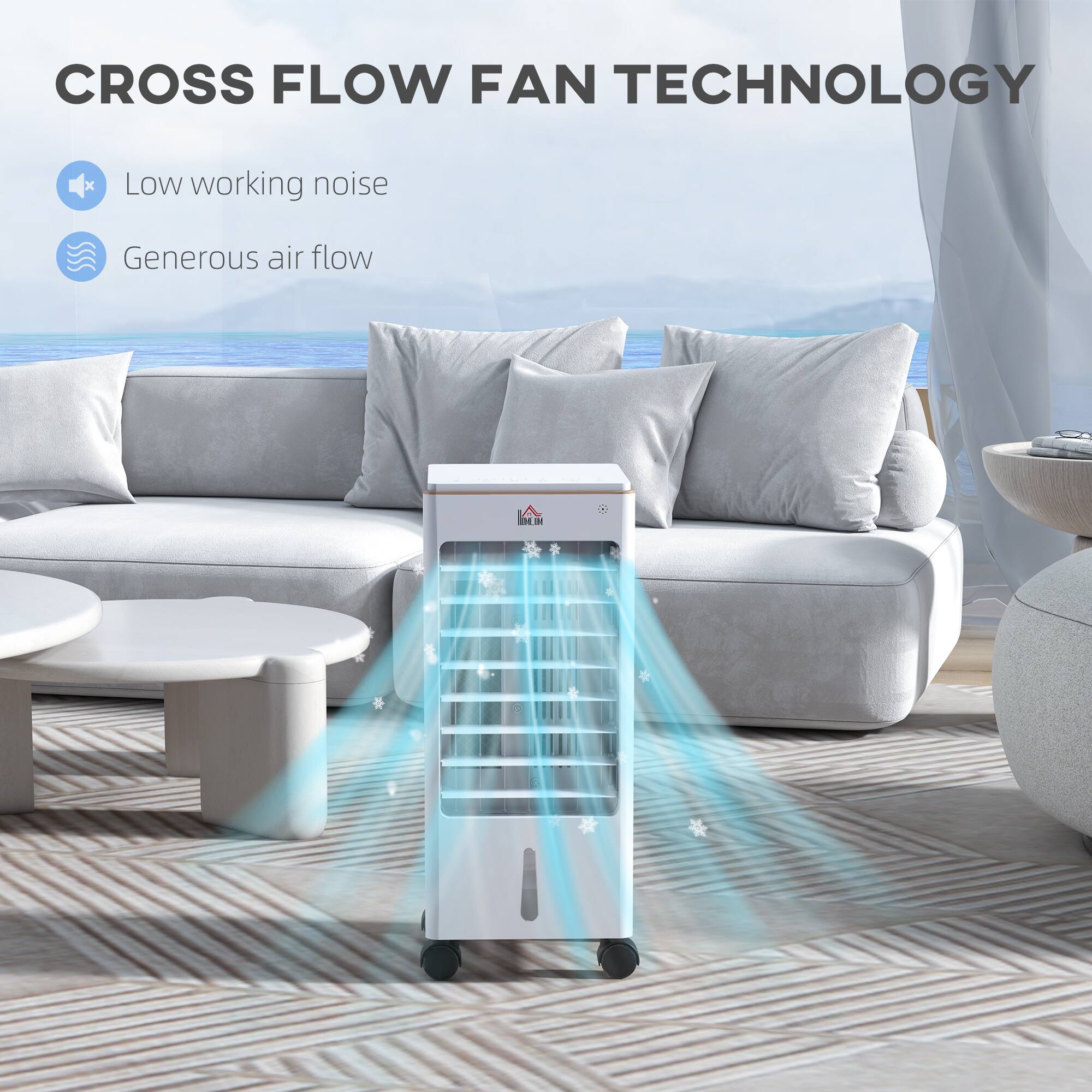 CROSS FLOW FAN TECHNOLOGY

- Low working noise
- Generous air flow