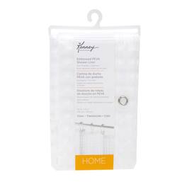 Kenney - 72 in. H X 70 in. W Embossed Shower Curtain Liner PEVA - Clear