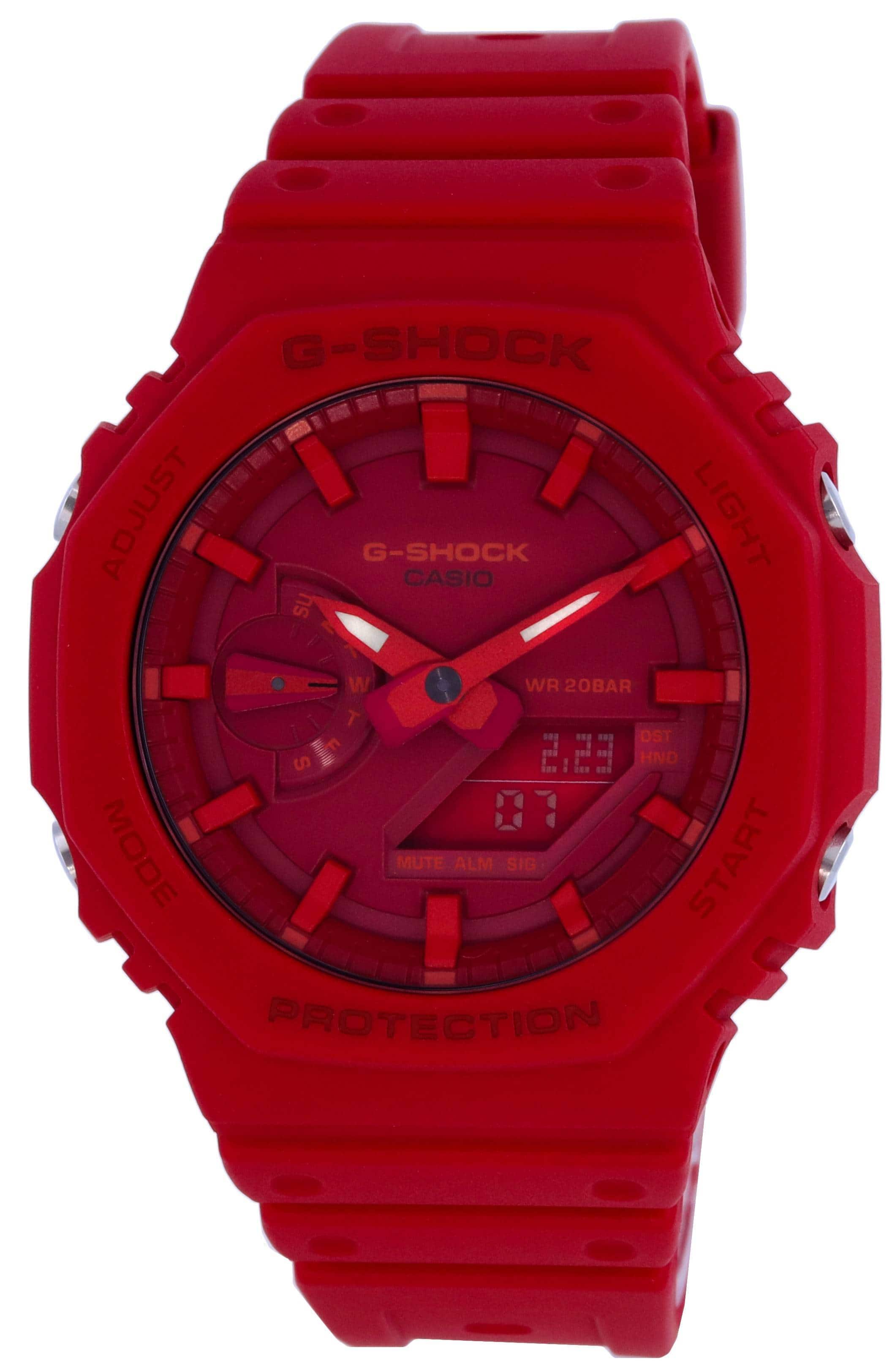 Casio G Shock Carbon Core Guard Resin Strap Analog Digital GA 2100