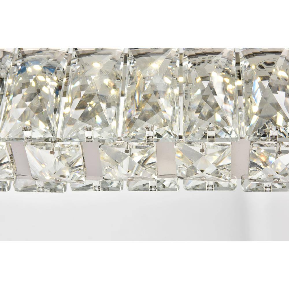 Alt View 2. Elegant Lighting - Monroe Integrated LED chip light Chrome Chandelier Clear Royal Cut Crystal - Chrome.