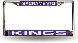 Rico Industries - Sacramento Kings NBA Chrome Metal Laser Cut License Plate Frame - Multi