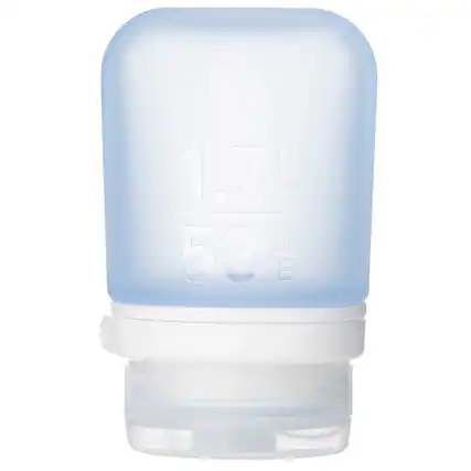 Front. Humangear - Humangear GoToob+ Soft Silicone Travel Bottle - Small - Blue - Blue.