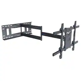 Mount-It! - Full-Motion TV Wall Mount with Extra-Long 38.8″ Extension for 40–80″ TVs, 121 lb Capacity - Black