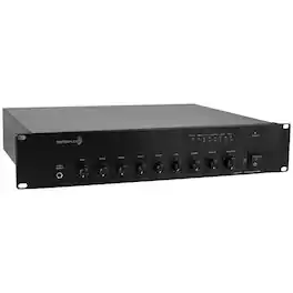 Dayton Audio - DA240R Commercial Audio Amplifier 240W 70V/ 100V/ 4 Ohm Mixer - 3 Mic 2 Aux 1 Telephone